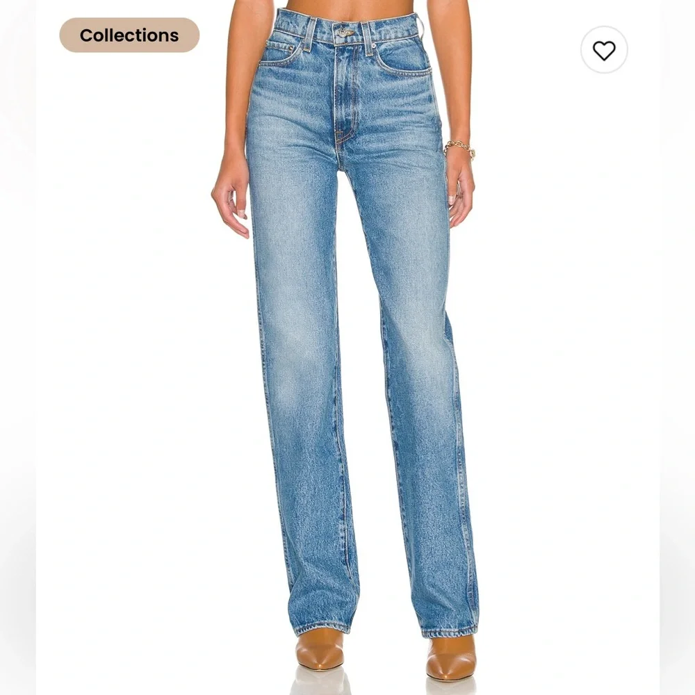 GRLFRND High Rise Blue Jeans - Picture 2 of 7